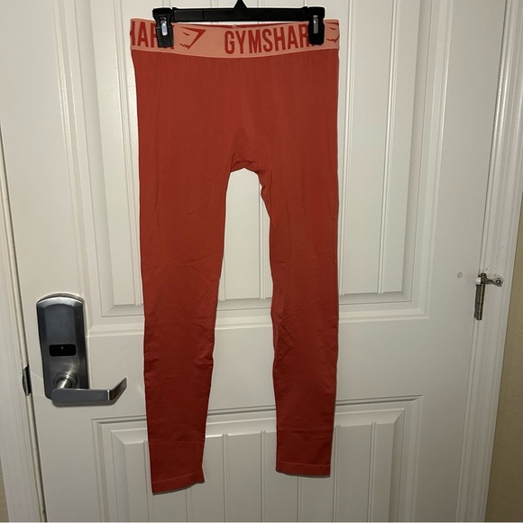 Gymshark Burnt Orange Fit Seamless Leggings Size Medium - Picture 1 of 9